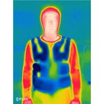 着るだけ水冷服Ｋ2人間エアコン　サーモグラフィー